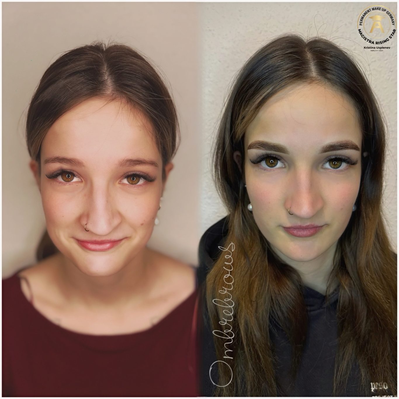 Vorher - Nachher Ombrebrows